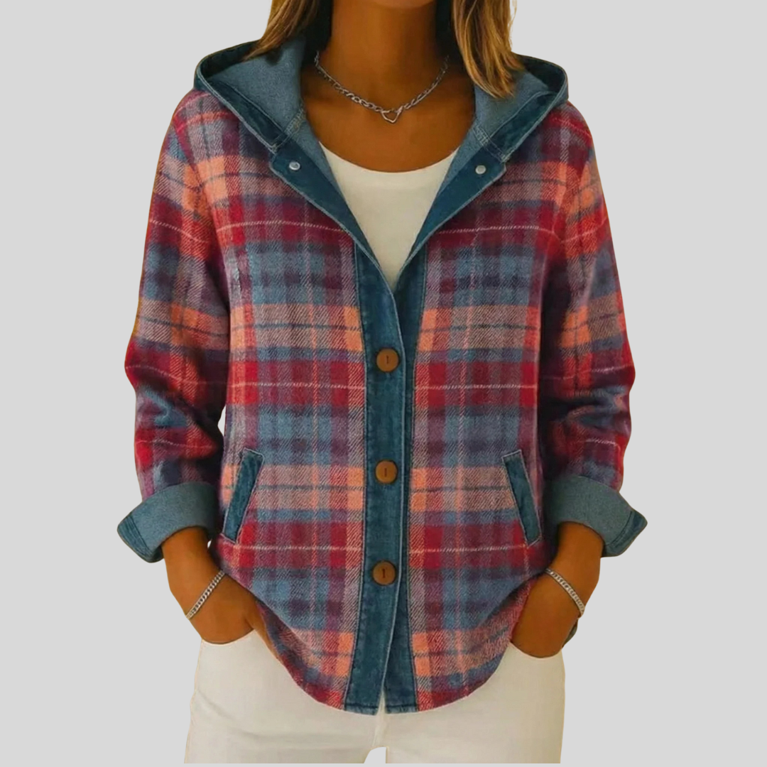 Kellaway™ | Camisa Sobrepuesta a Cuadros con Capucha
