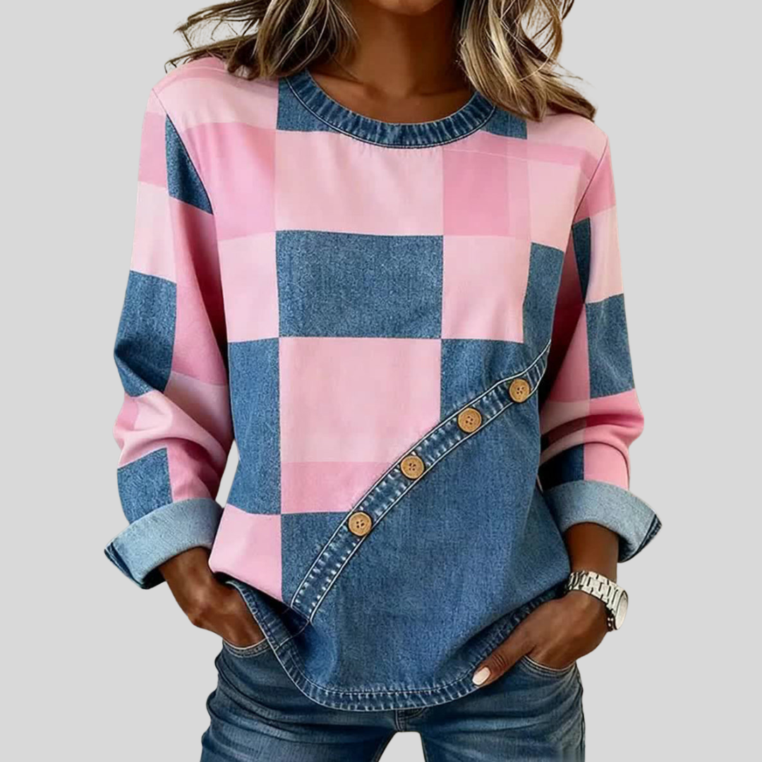 Tindelle™ | Sudadera Patchwork Artístico