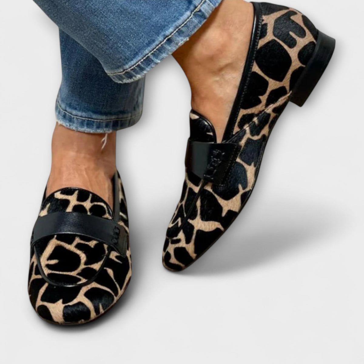 Léonie™ | Mocasín Leopardo
