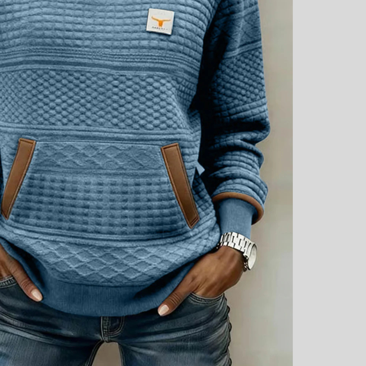 Noelle™ | Sudadera Cuello Redondo Color Block