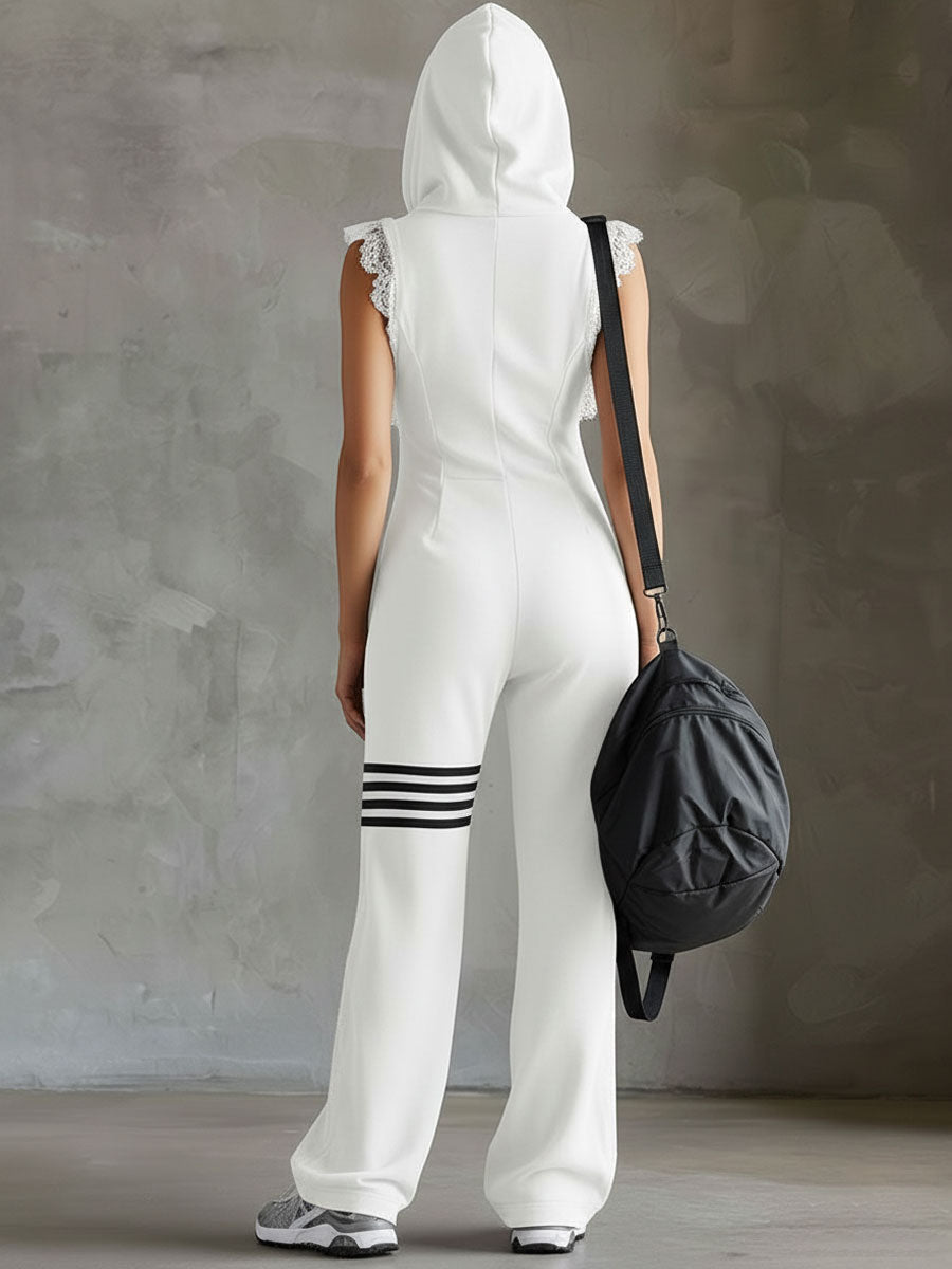 Daniela | Enterizo Deportivo Retro con Capucha