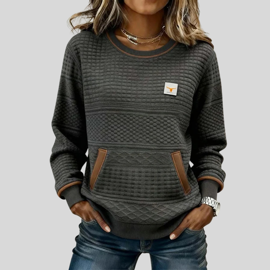 Noelle™ | Sudadera Cuello Redondo Color Block