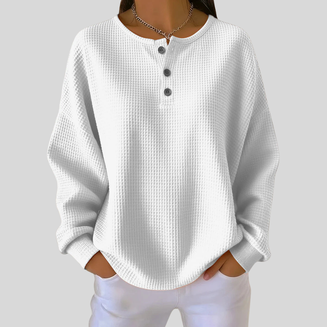 Nessa™ | Sudadera Henley Casual