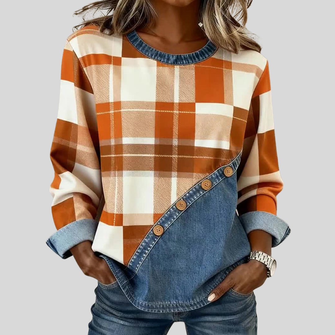 Faylen™ | Suéter Patchwork