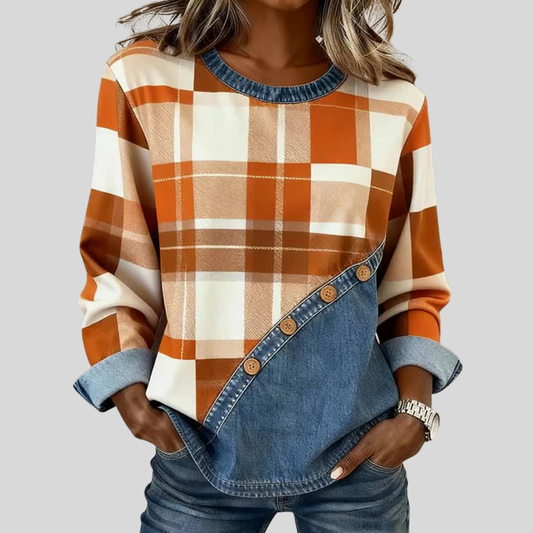Faylen™ | Suéter Patchwork