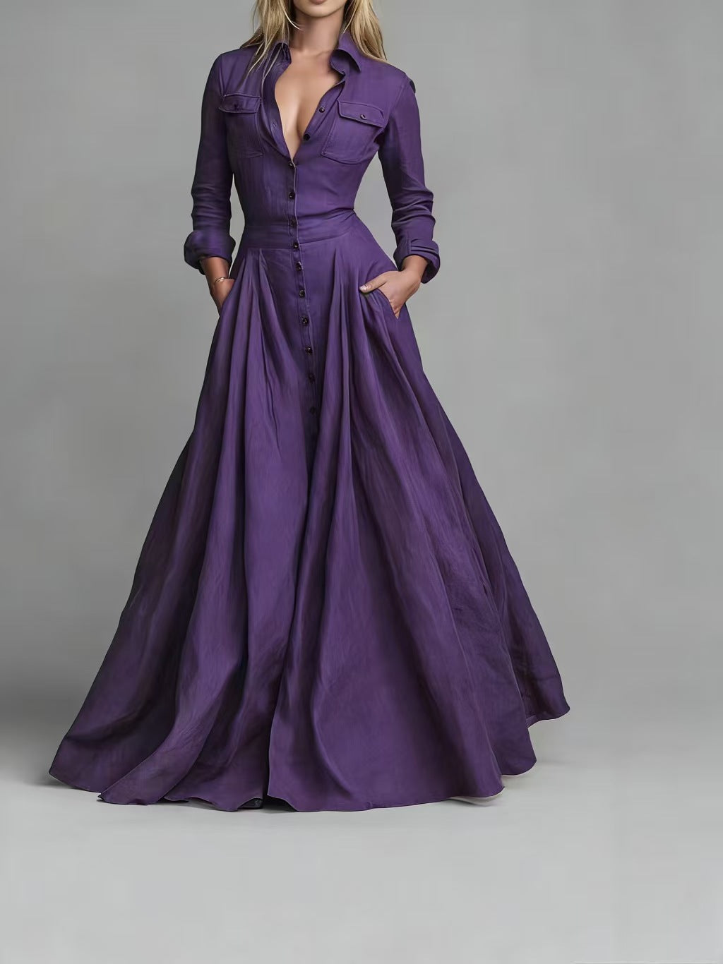 Élise Flow™ | Robe longue élégante en mousseline