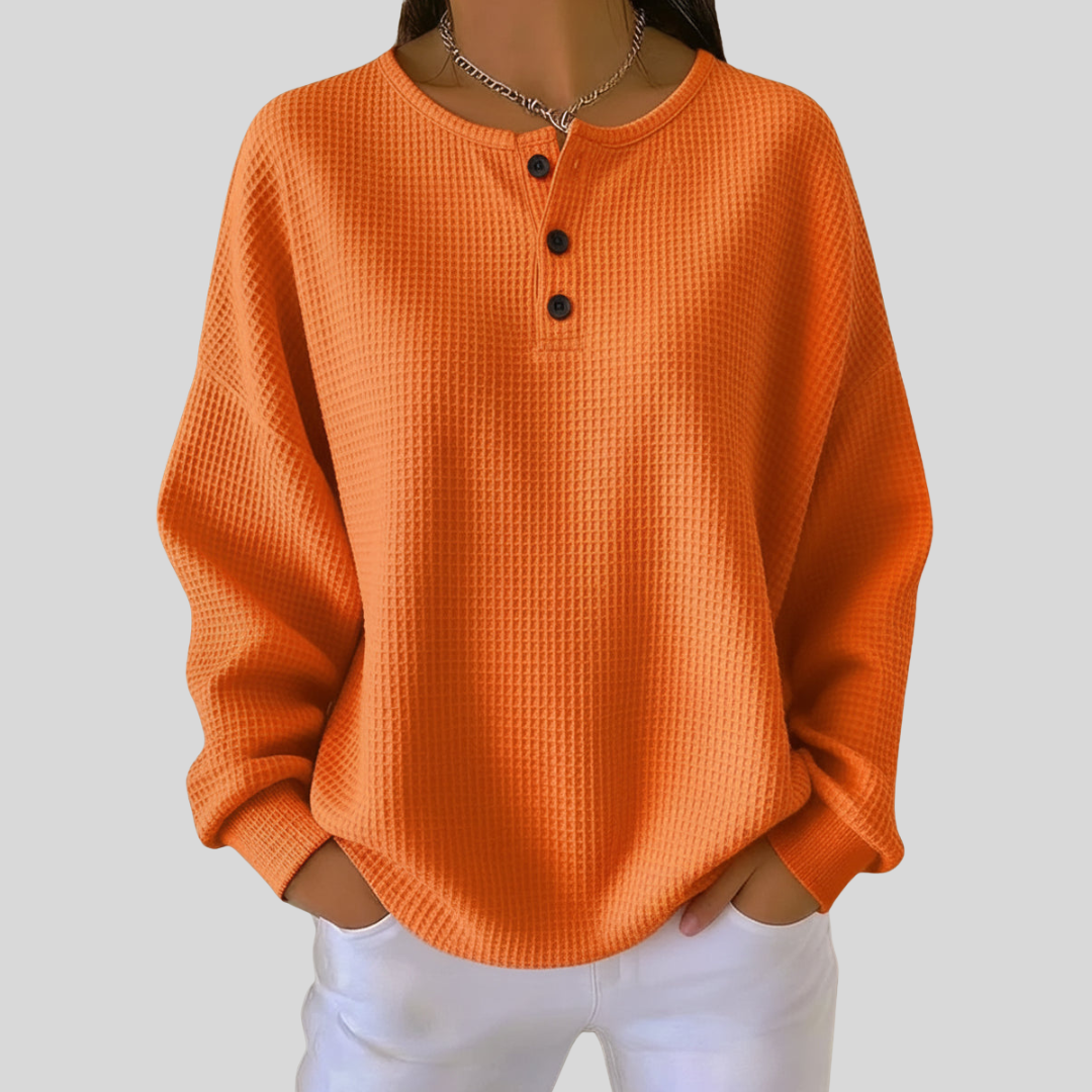Nessa™ | Sudadera Henley Casual