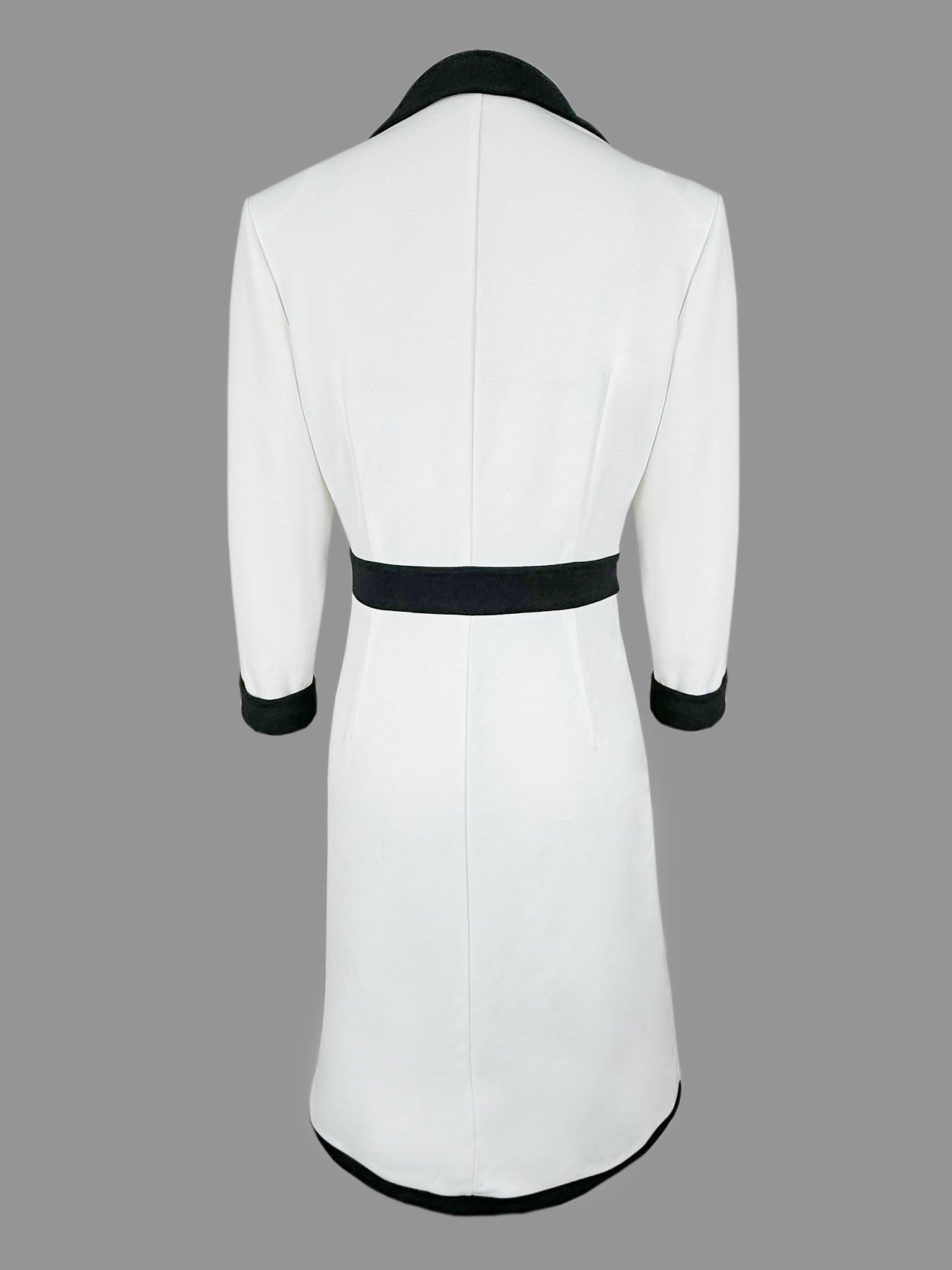 Élégance Contrast™ | Robe midi à contraste élégant