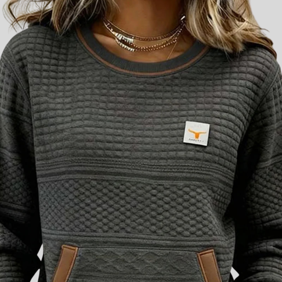 Noelle™ | Sudadera Cuello Redondo Color Block