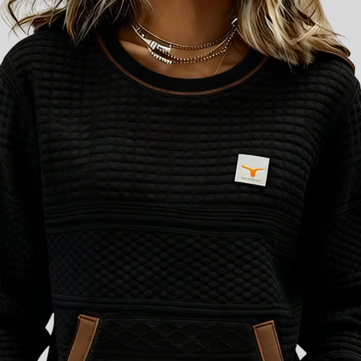 Noelle™ | Sudadera Cuello Redondo Color Block