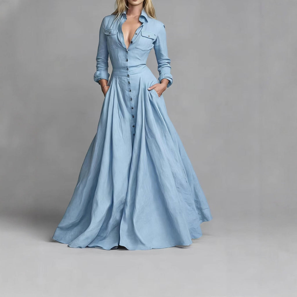 Élise Flow™ | Robe longue élégante en mousseline
