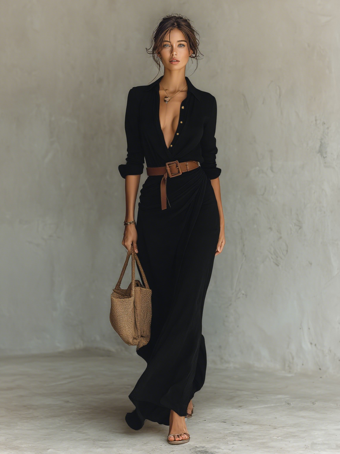 Serena | Vestido Maxi con Cinturón