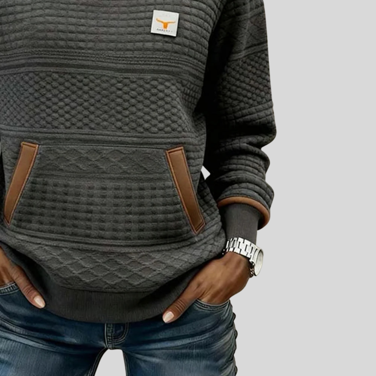 Noelle™ | Sudadera Cuello Redondo Color Block