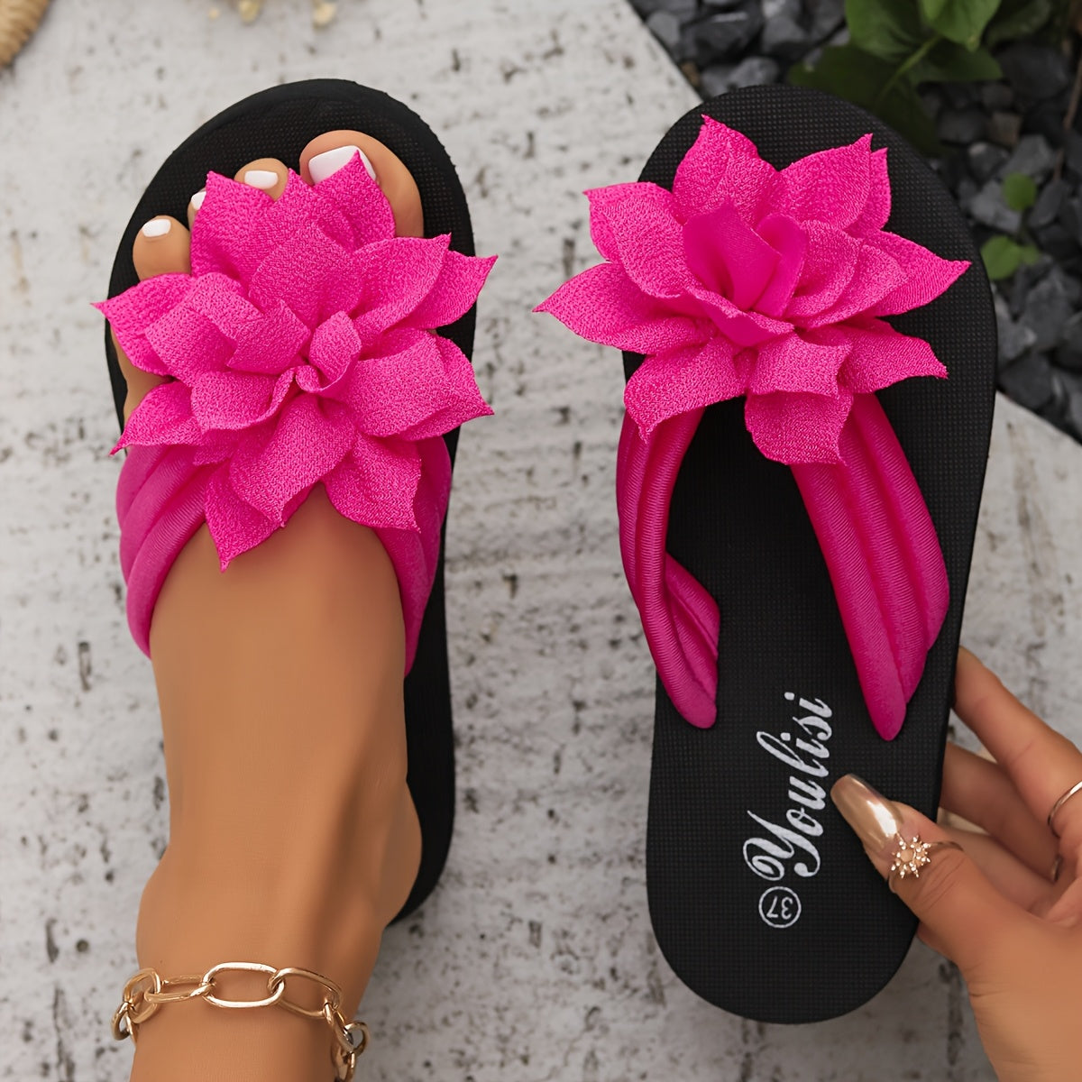 MARVELLE | Sandales Fleur Élégante Livia