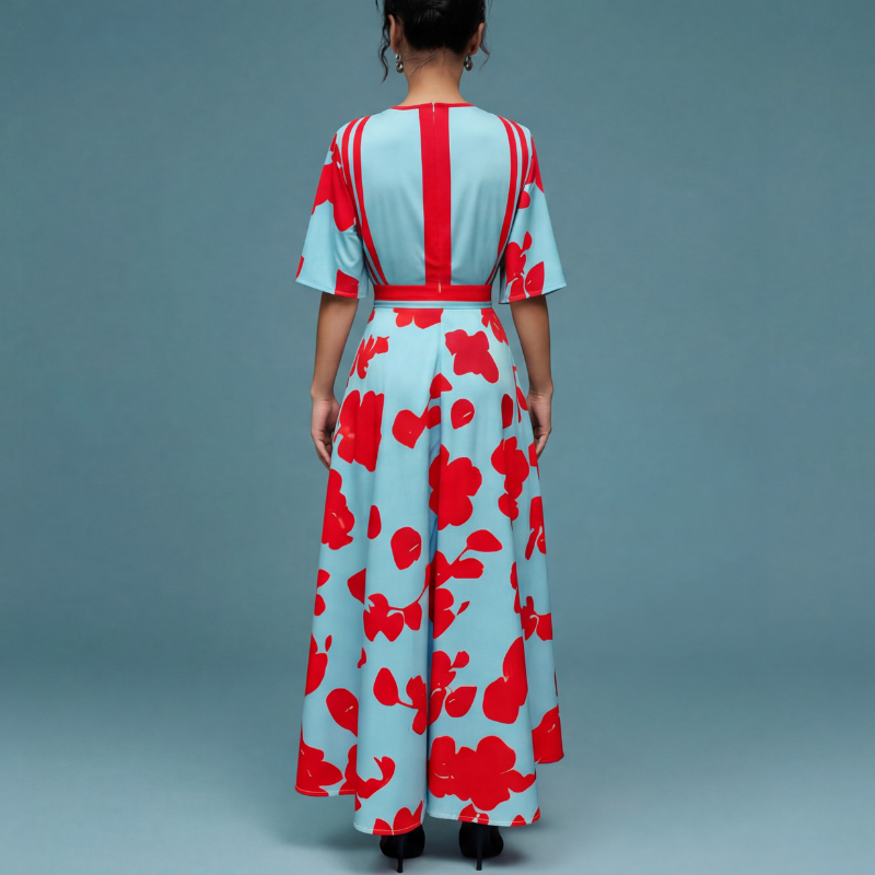 Daniela | Vestido maxi elegante con escote