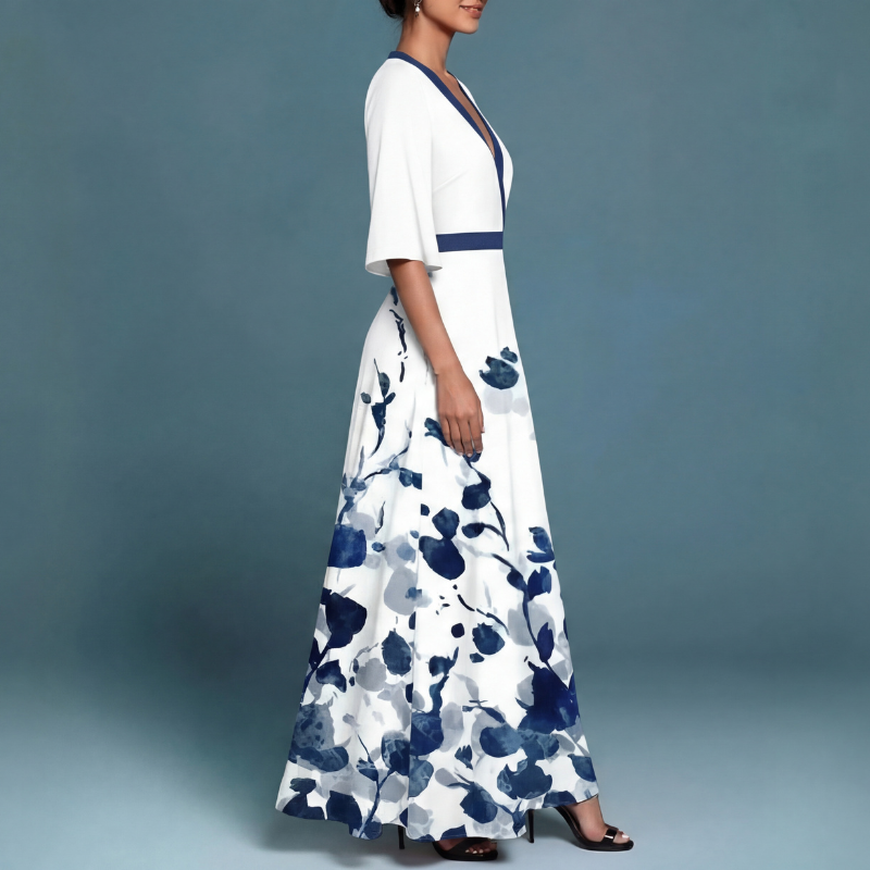 Daniela | Vestido maxi elegante con escote