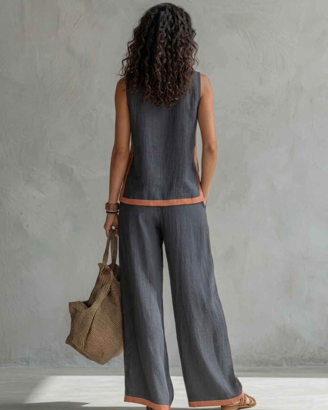 Leila | Conjunto Elegante en Algodón y Lino