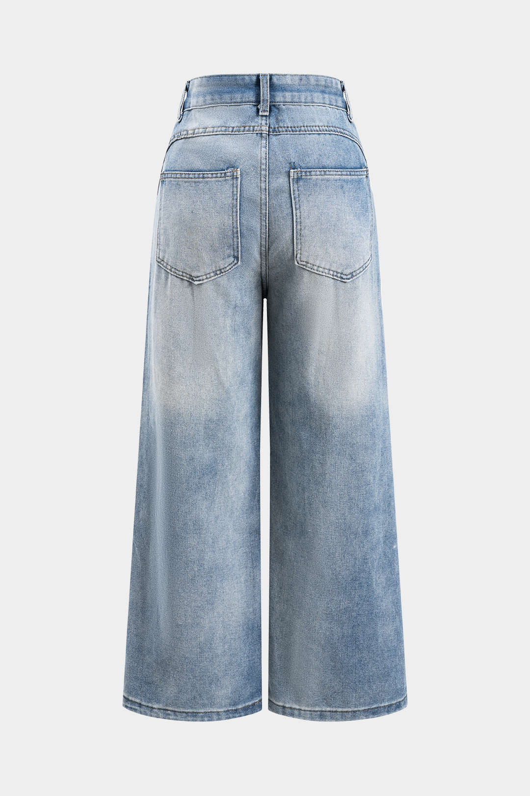Marina™ | Jeans femme à jambes larges avec des déchirures