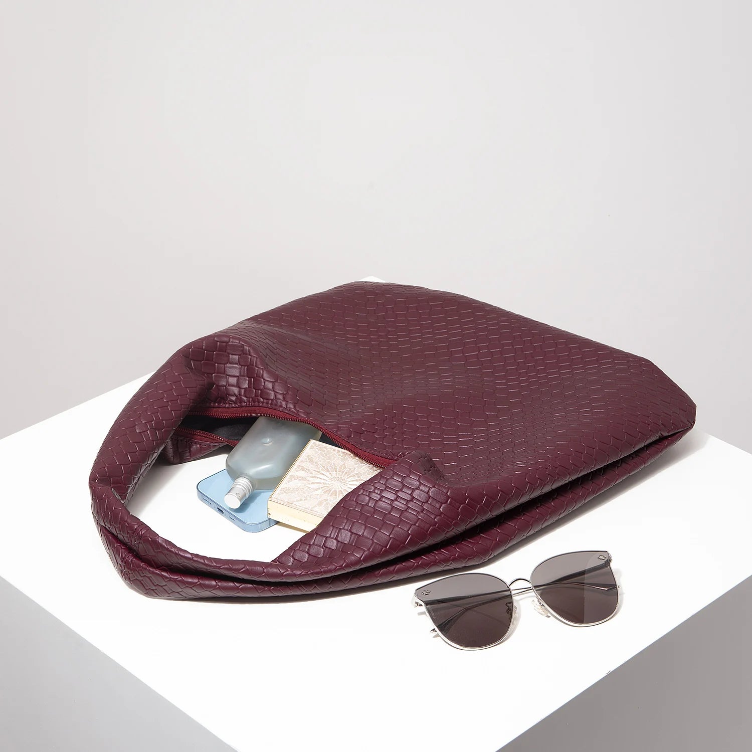 Margaux™ | Sac Demi-Lune Tressé Vintage