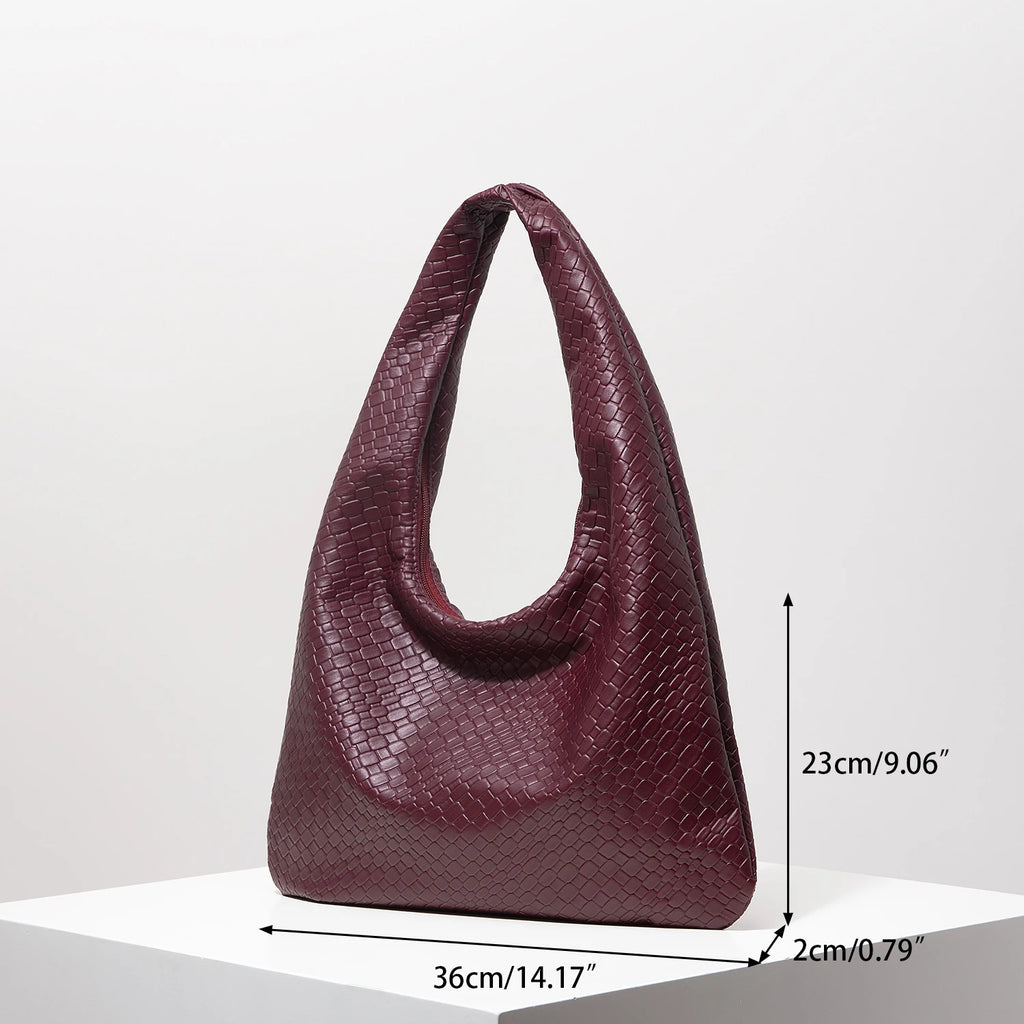 Margaux™ | Sac Demi-Lune Tressé Vintage