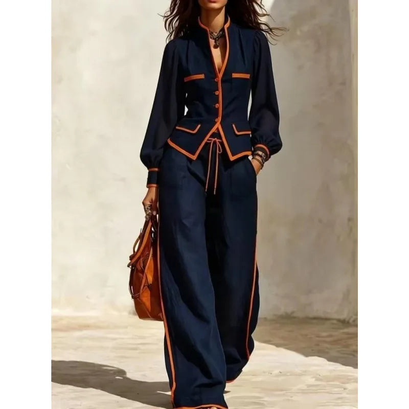 Marisol | Conjunto Saco con Botones y Pantalón con Cordón
