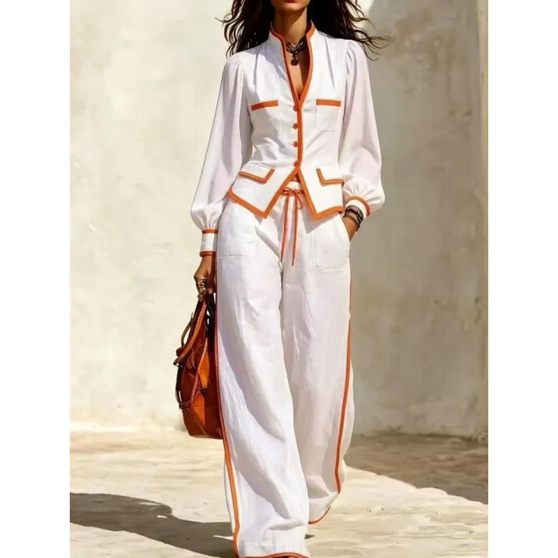 Marisol | Conjunto Saco con Botones y Pantalón con Cordón