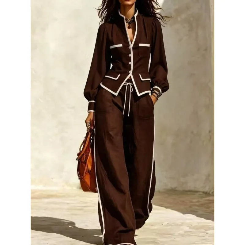 Marisol | Conjunto Saco con Botones y Pantalón con Cordón
