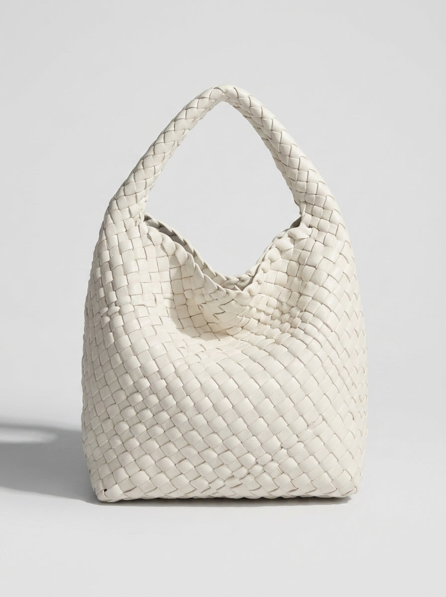 Elina™ | Sac Trenzé Compact en Cuir