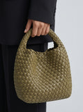 Elina™ | Sac Trenzé Compact en Cuir