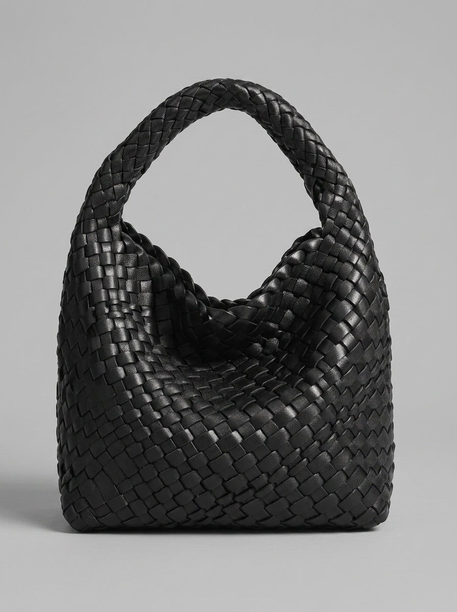 Elina™ | Sac Trenzé Compact en Cuir