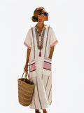Caftan Maxi Long™ — Rose avec Poches
