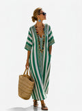 Caftan Maxi Long™ — Olive Velvet