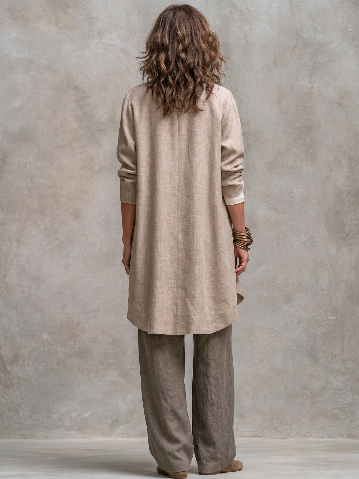 Costanza | Conjunto Tres Piezas con Pantalón Palazzo