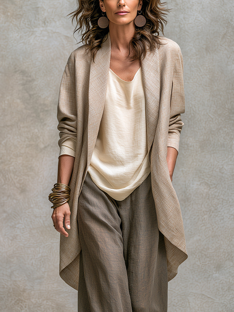 Costanza | Conjunto Tres Piezas con Pantalón Palazzo