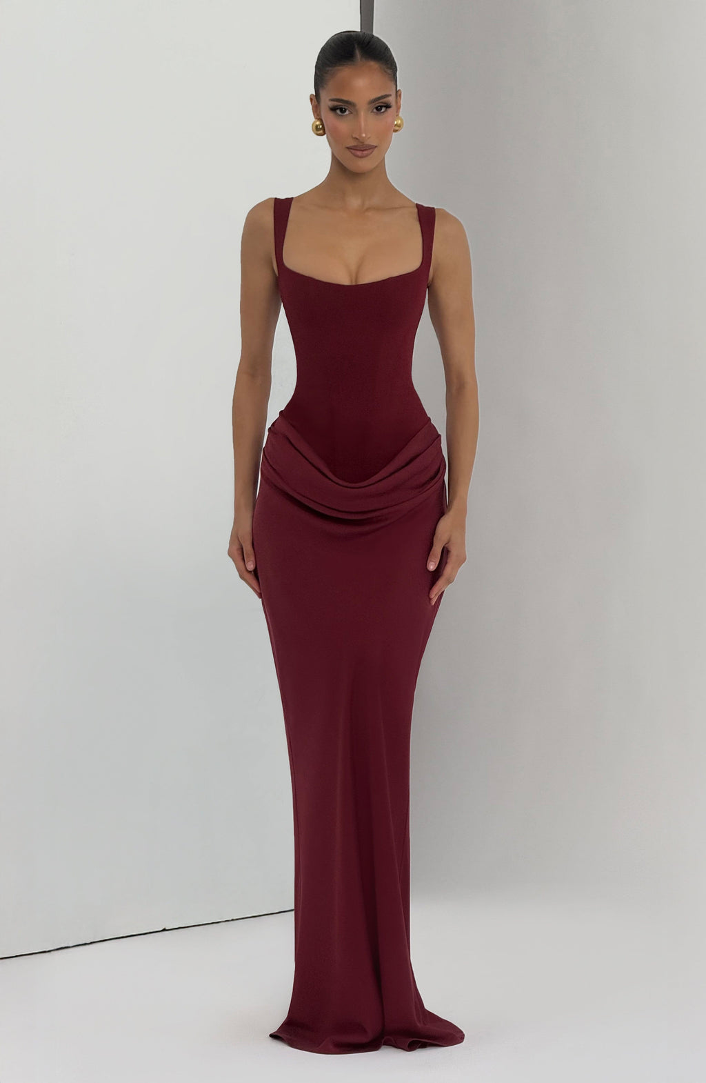 Elisa™ | Robe premium structurée à jupe satinée