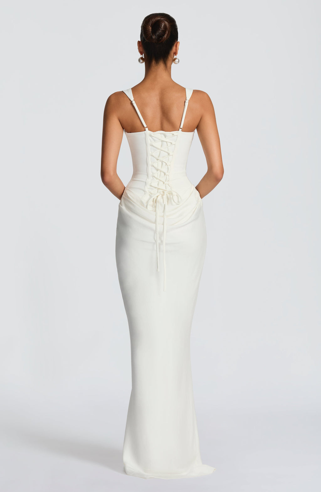 Elisa™ | Robe premium structurée à jupe satinée