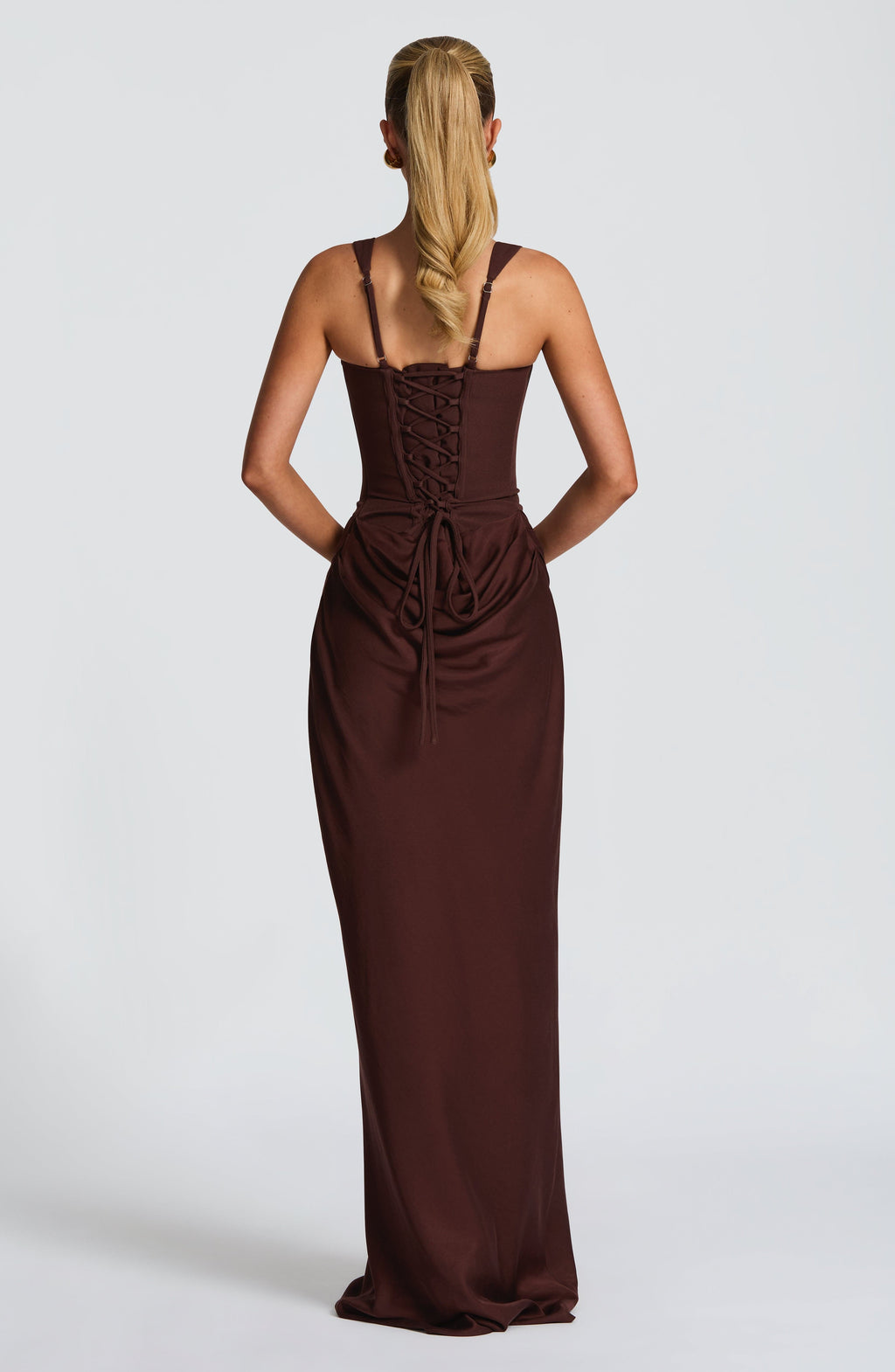 Elisa™ | Robe premium structurée à jupe satinée