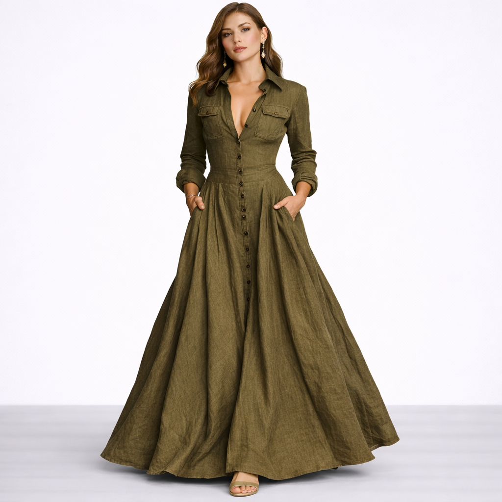 Élise Flow™ | Robe longue élégante en mousseline