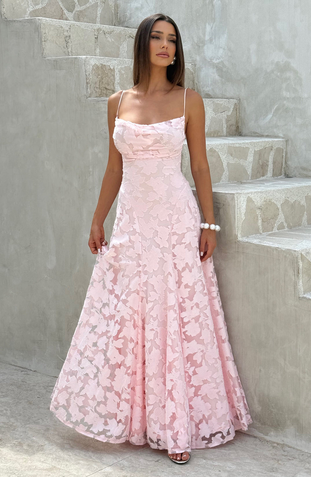 Floral Amélie™ | Robe longue à fleurs Nuit