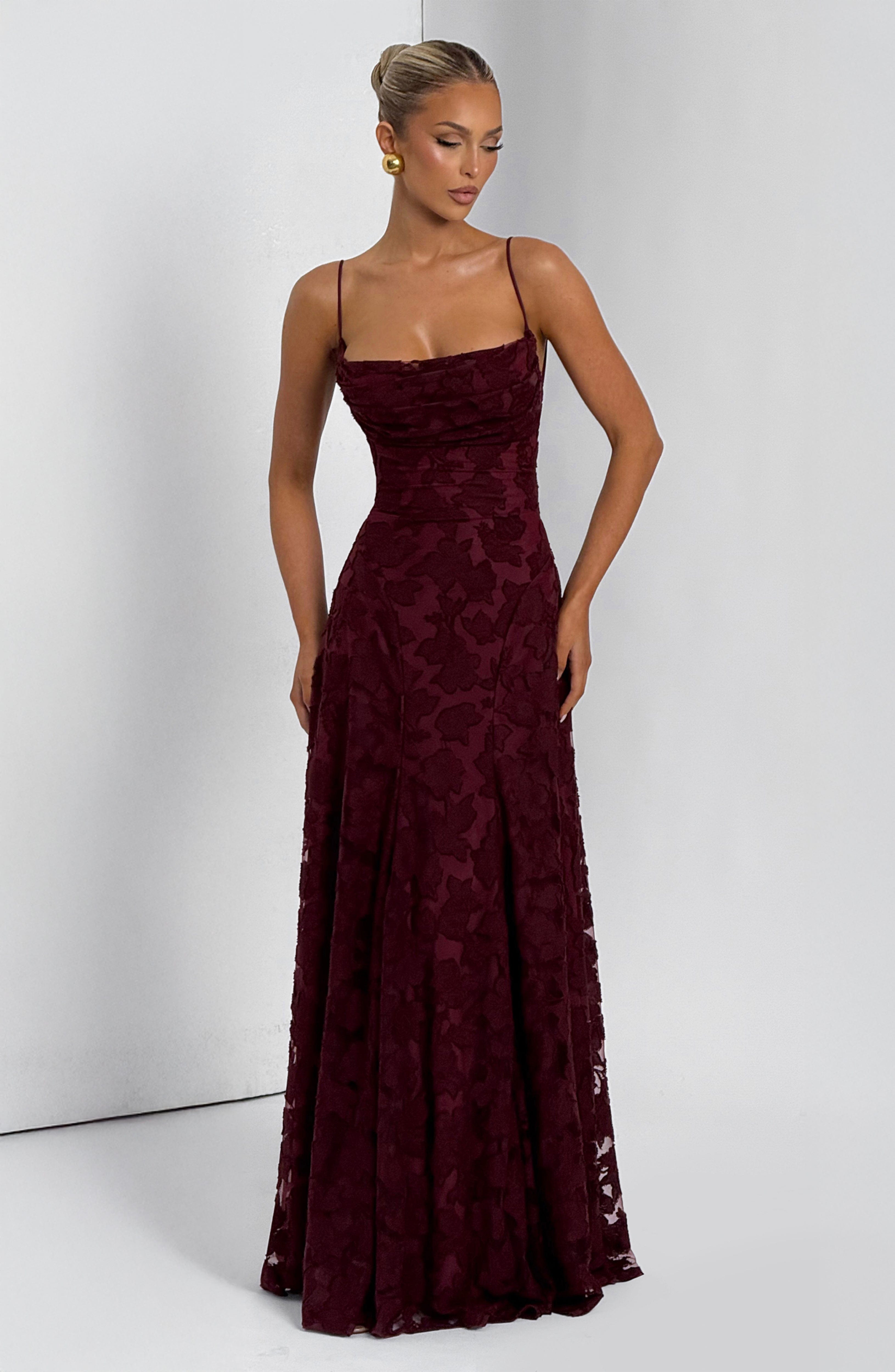 Floral Amélie™ | Robe longue à fleurs Nuit
