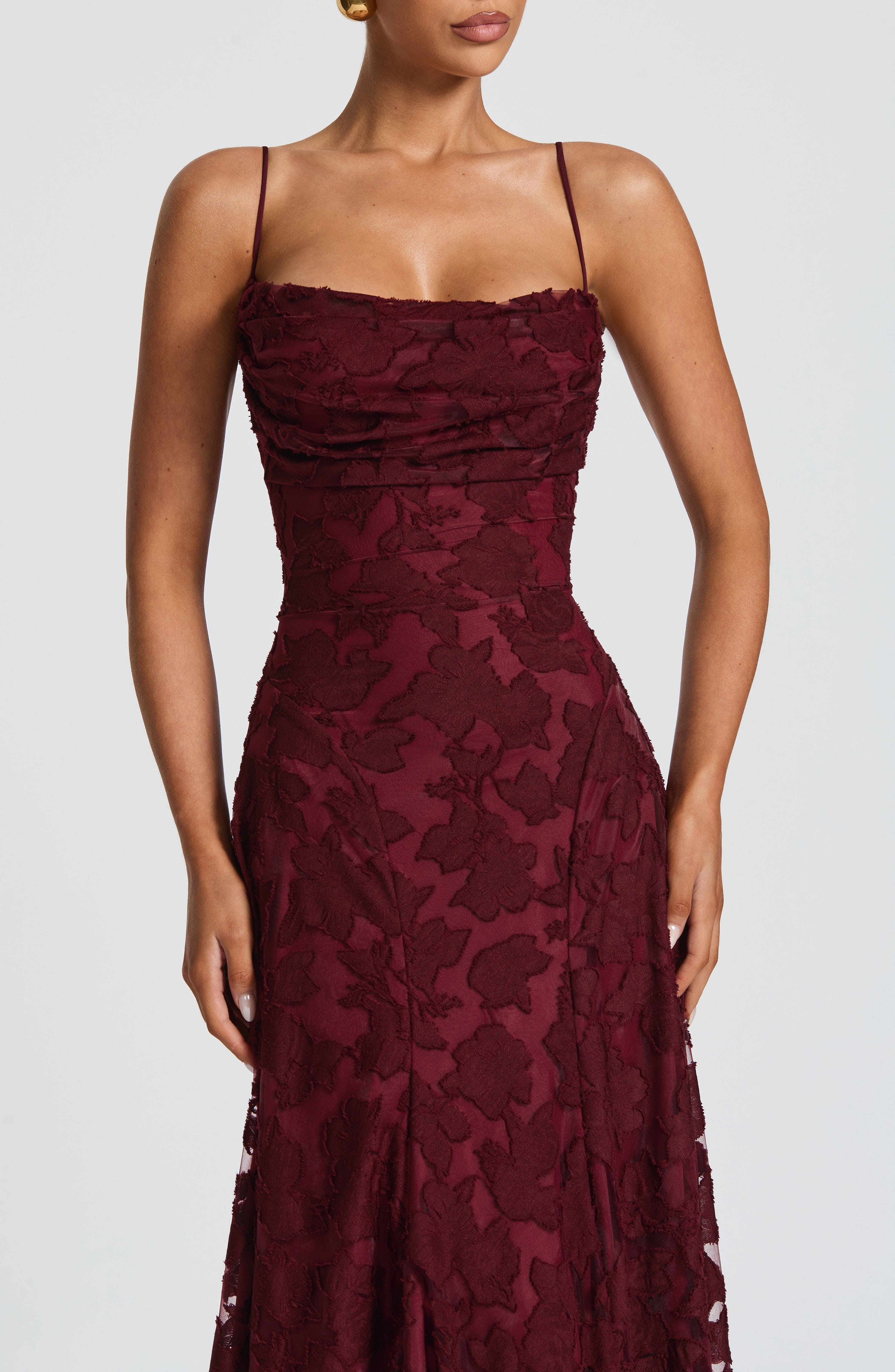 Floral Amélie™ | Robe longue à fleurs Nuit