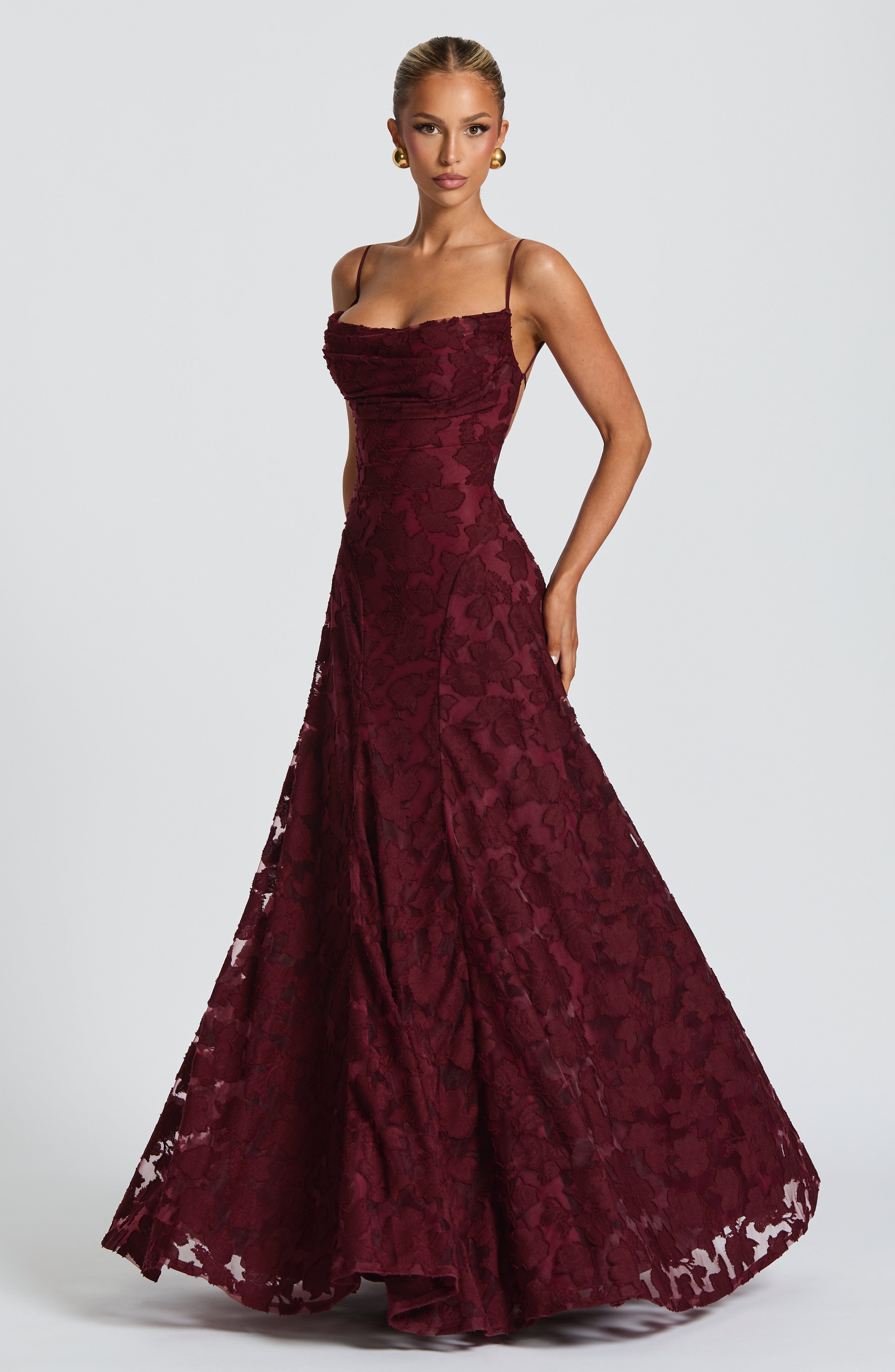 Floral Amélie™ | Robe longue à fleurs Nuit