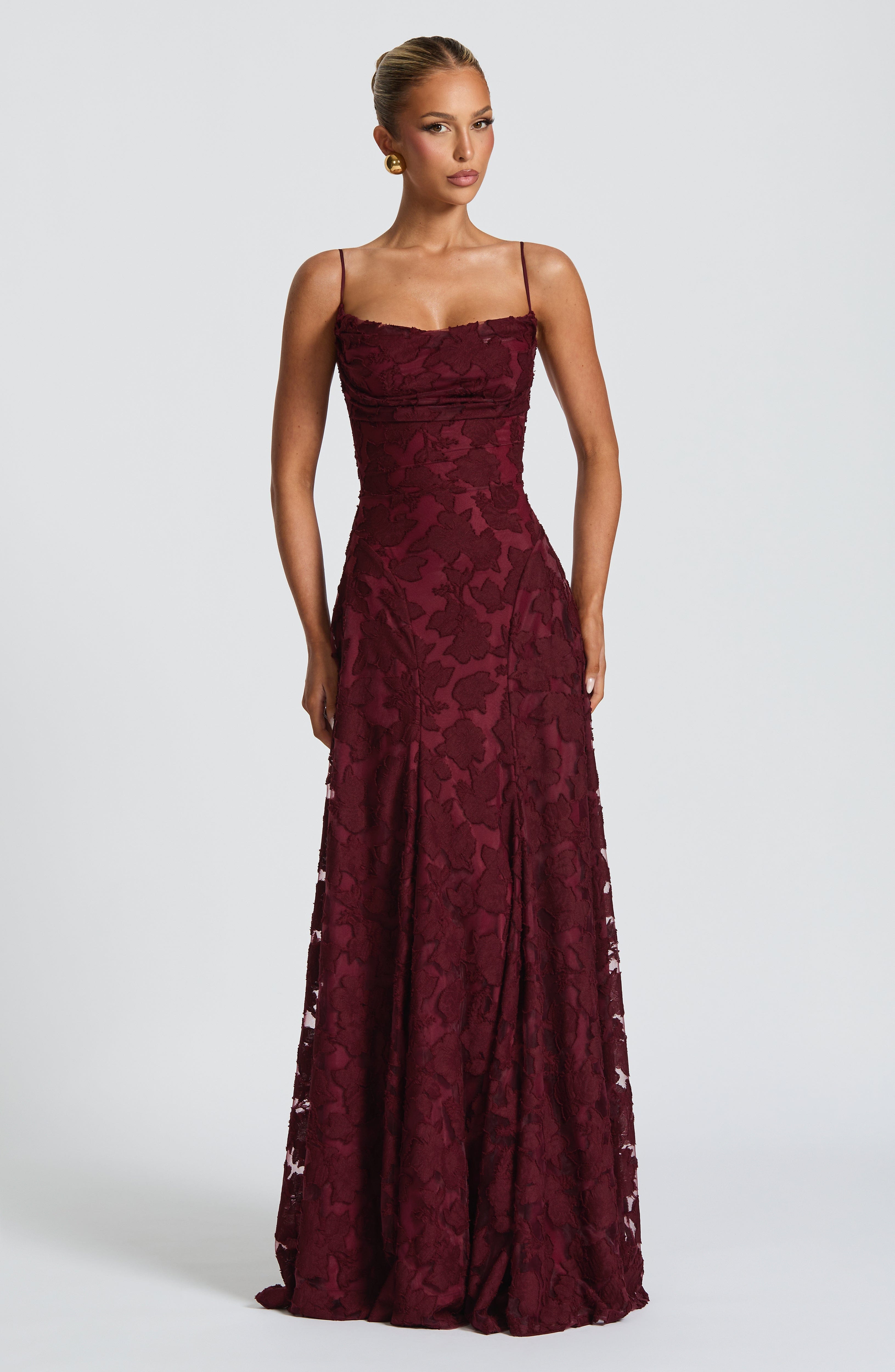 Floral Amélie™ | Robe longue à fleurs Nuit