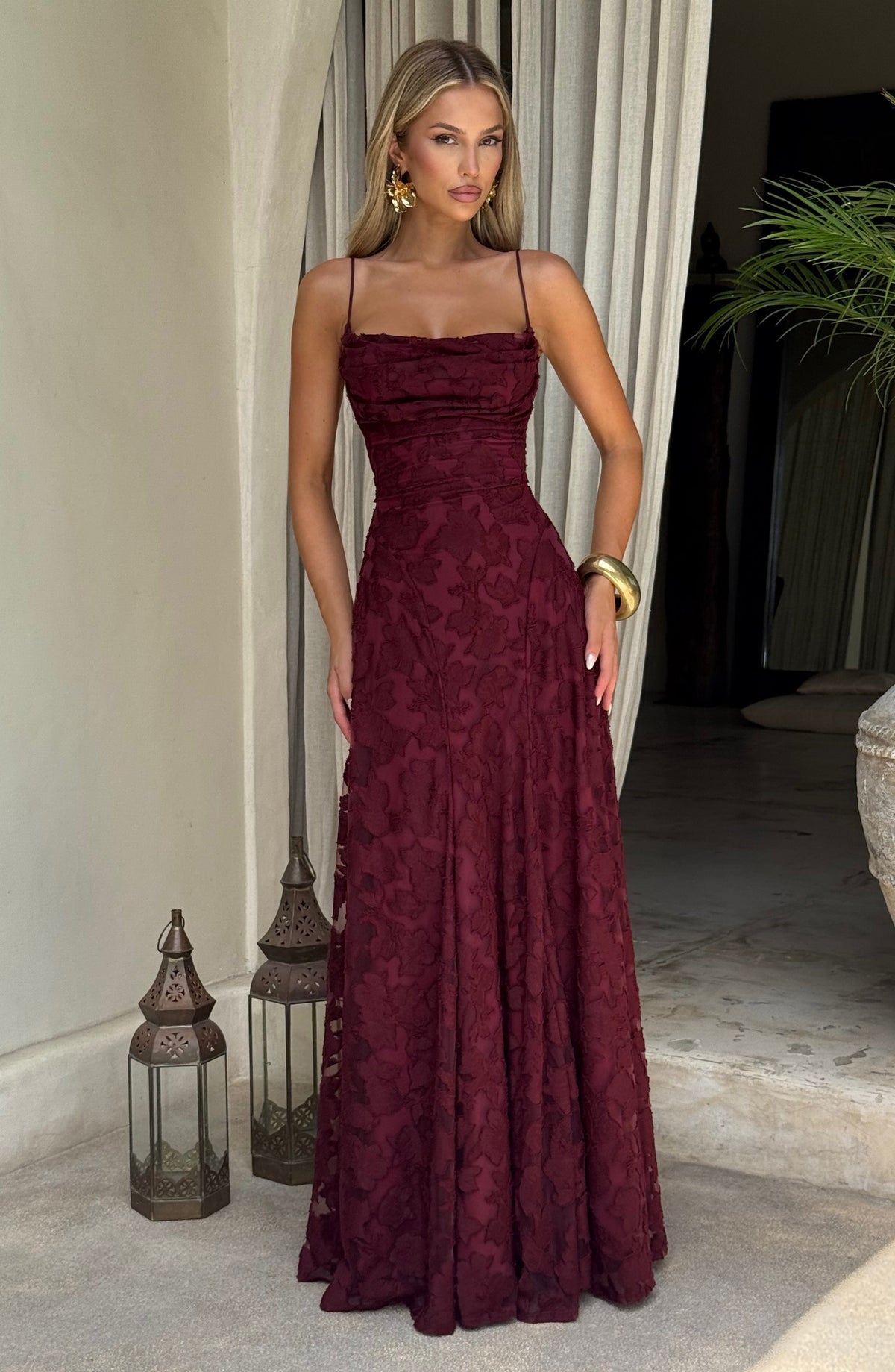 Floral Amélie™ | Vestido largo floral de noche