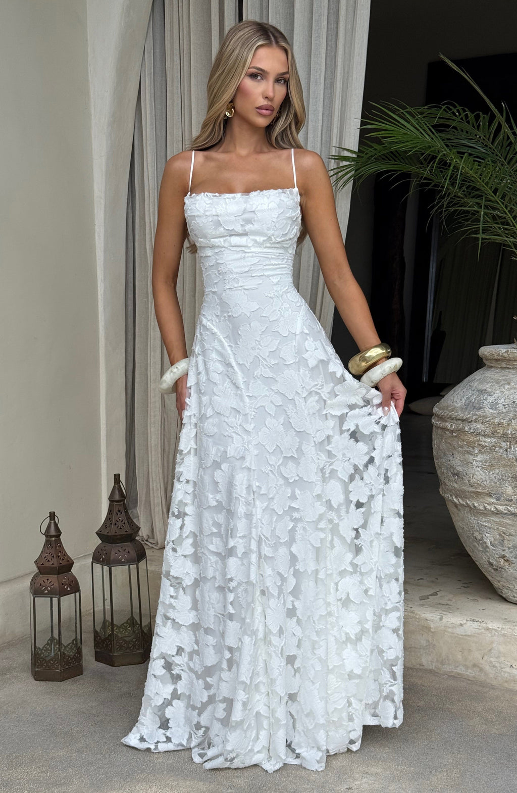 Floral Amélie™ | Robe longue à fleurs Nuit
