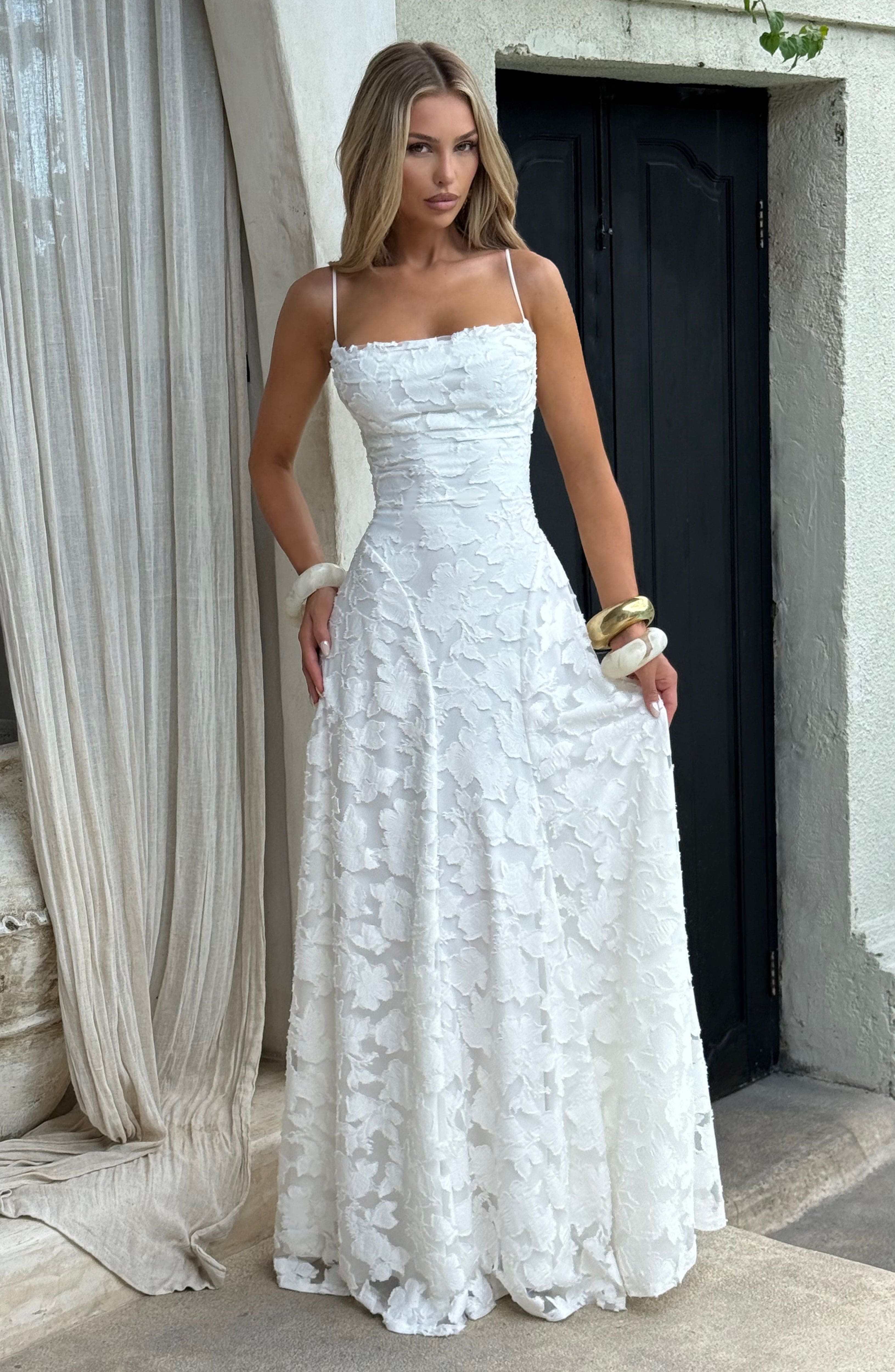 Floral Amélie™ | Robe longue à fleurs Nuit