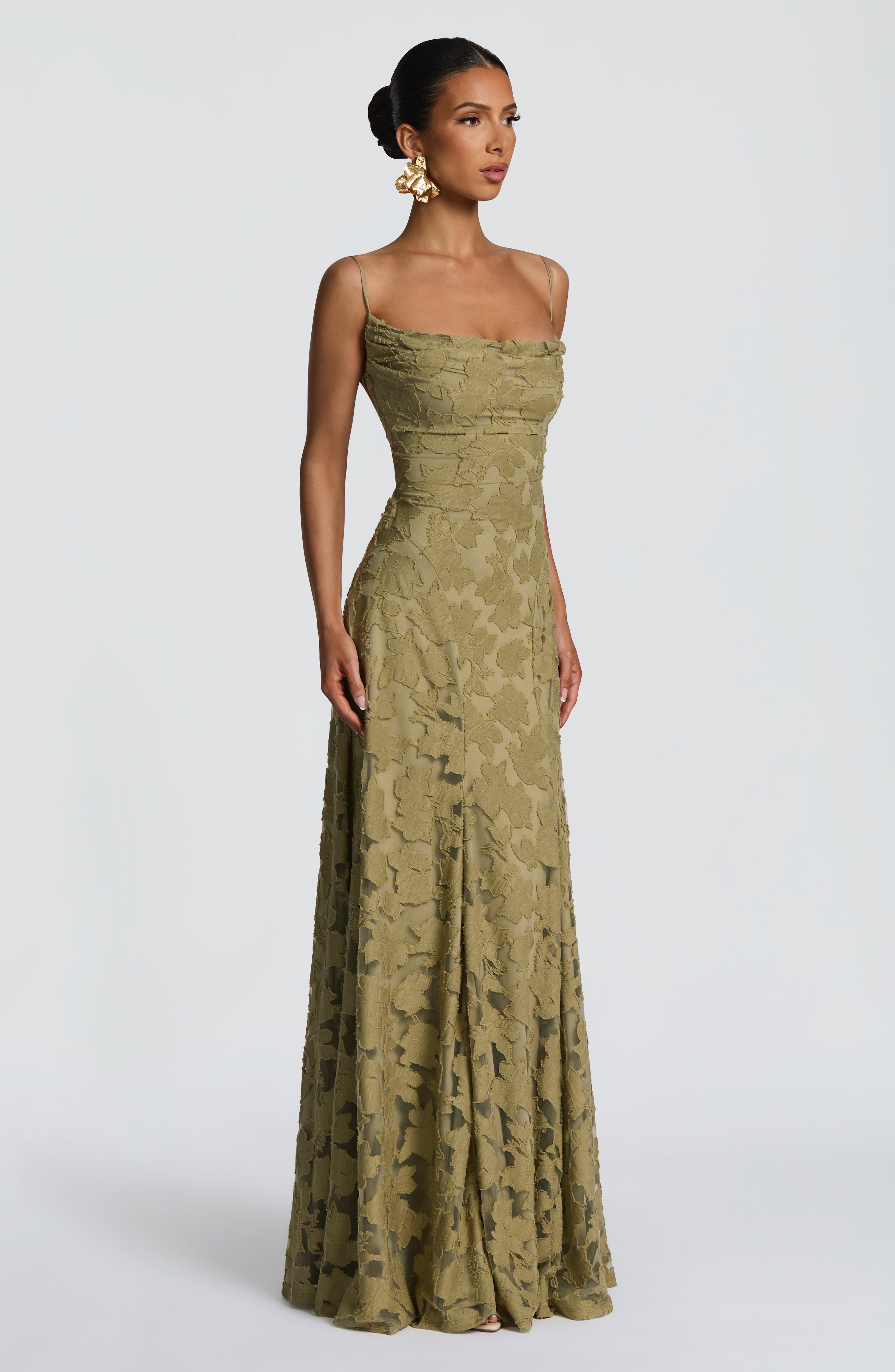 Floral Amélie™ | Robe longue à fleurs Nuit