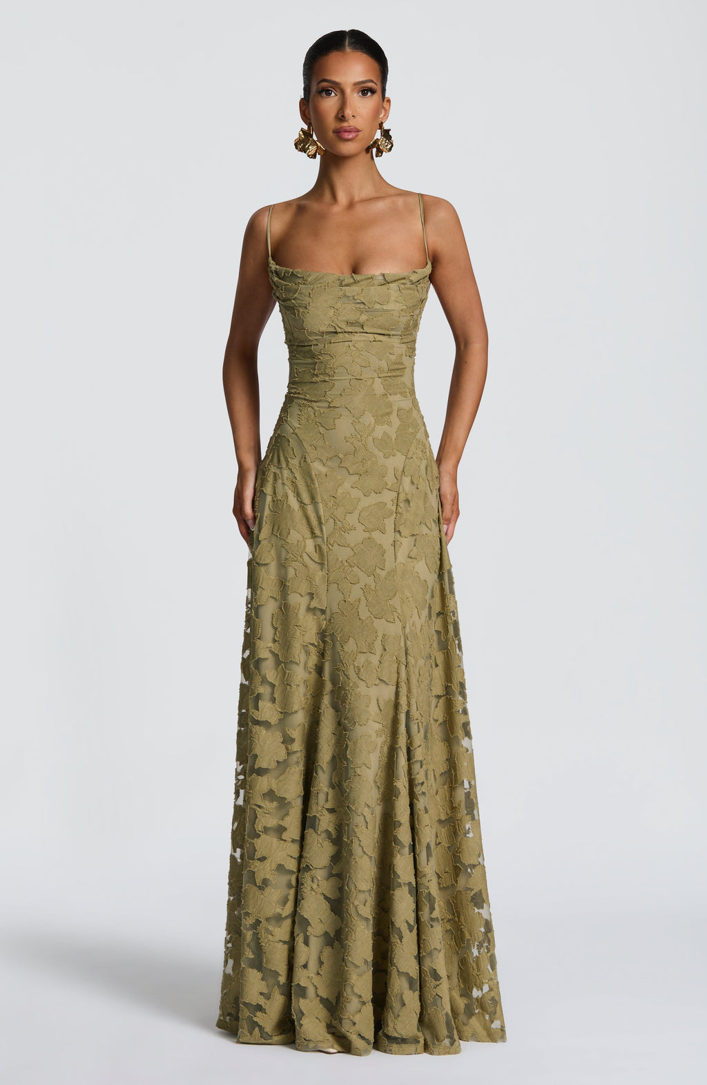 Floral Amélie™ | Robe longue à fleurs Nuit