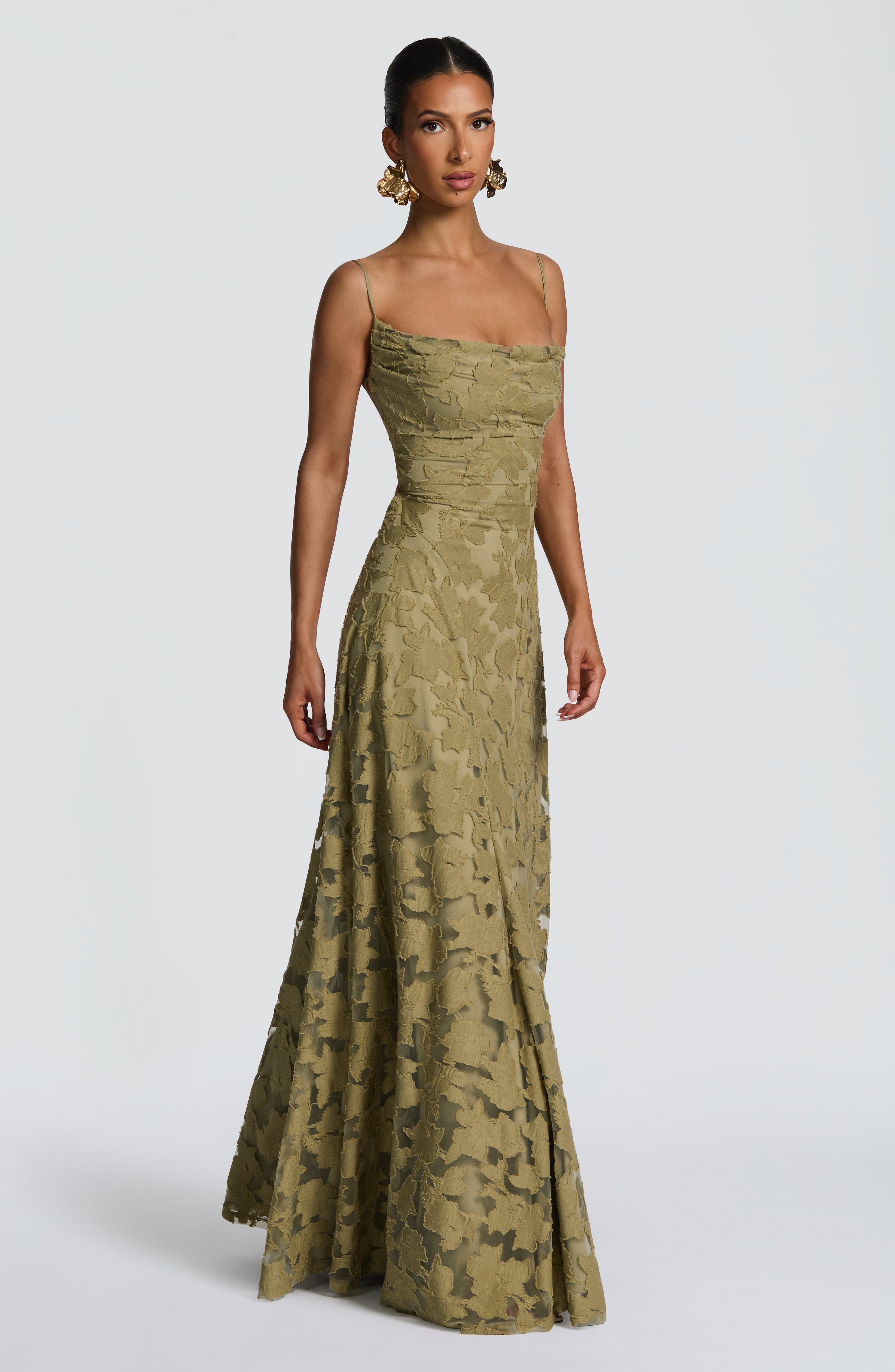 Floral Amélie™ | Robe longue à fleurs Nuit