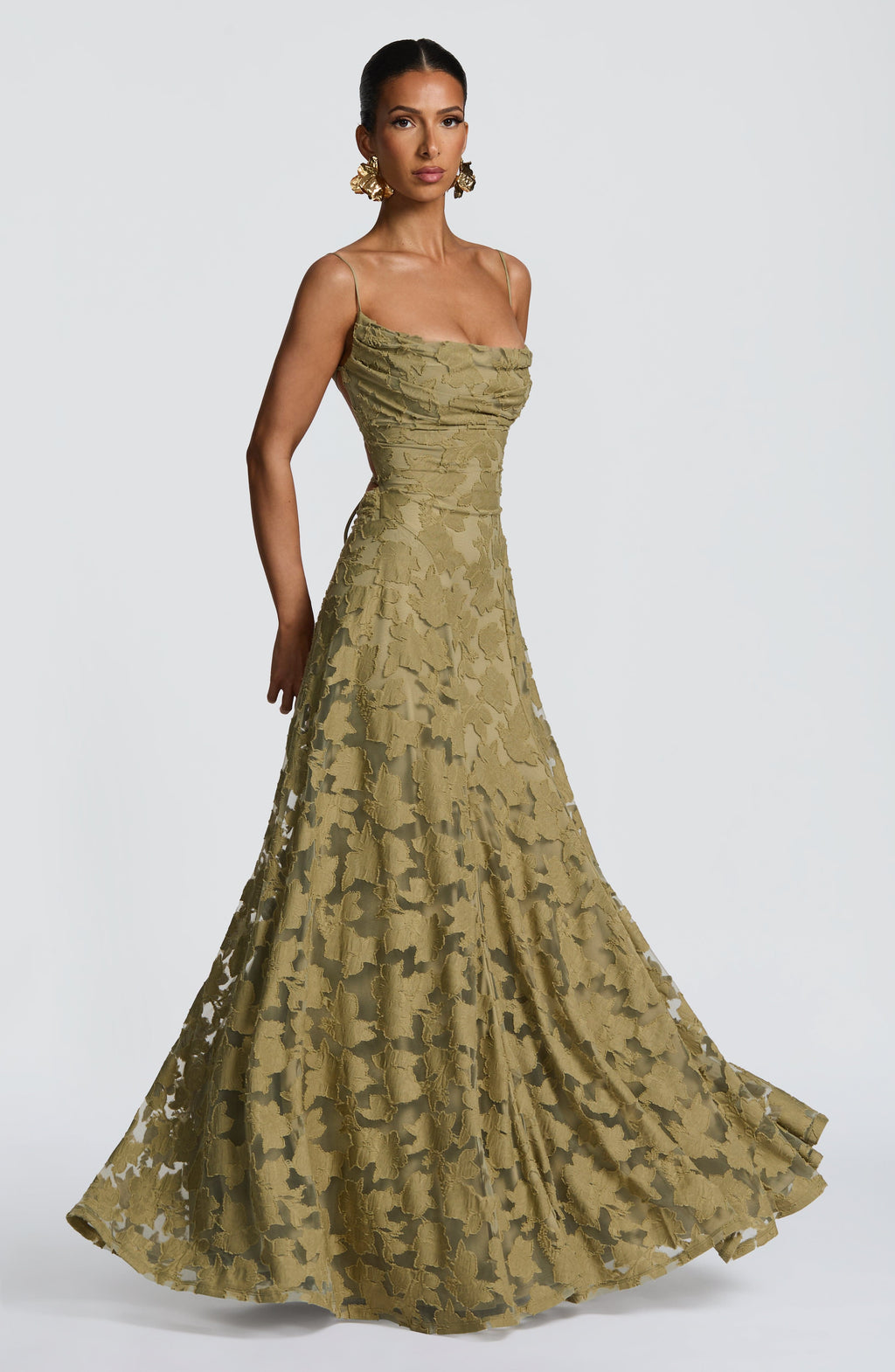 Floral Amélie™ | Robe longue à fleurs Nuit